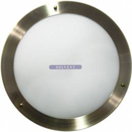 Φωτιστικό Πλαφονιέρα Sol Μεταλλική Αντικέ-Λευκή 20cm