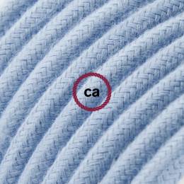 Καλώδιο Υφασμάτινο Cotton 2Χ0.75 Γαλάζιο