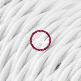 Καλώδιο Υφασμάτινο Cotton 2Χ0.75 Στριφτό Λευκό