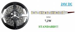 Ταινία LED 5M 7.2W/m IP20 24V DC