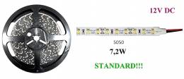 Ταινία LED 5M 7.2W/m IP20 12V DC