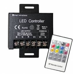 Led Controller Aσύρματο RF 20A RGBW